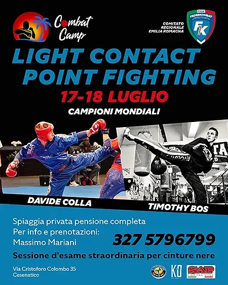 Evento Light Contact Point Fighting • Combat Camp Cesenatico