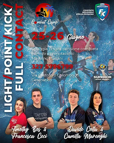 Evento Light / Point / Kick Full Contact • Combat Camp Cesenatico