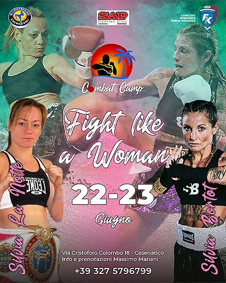 Evento Combat Camp femminile Fight Like a Woman • Combat Camp Cesenatico